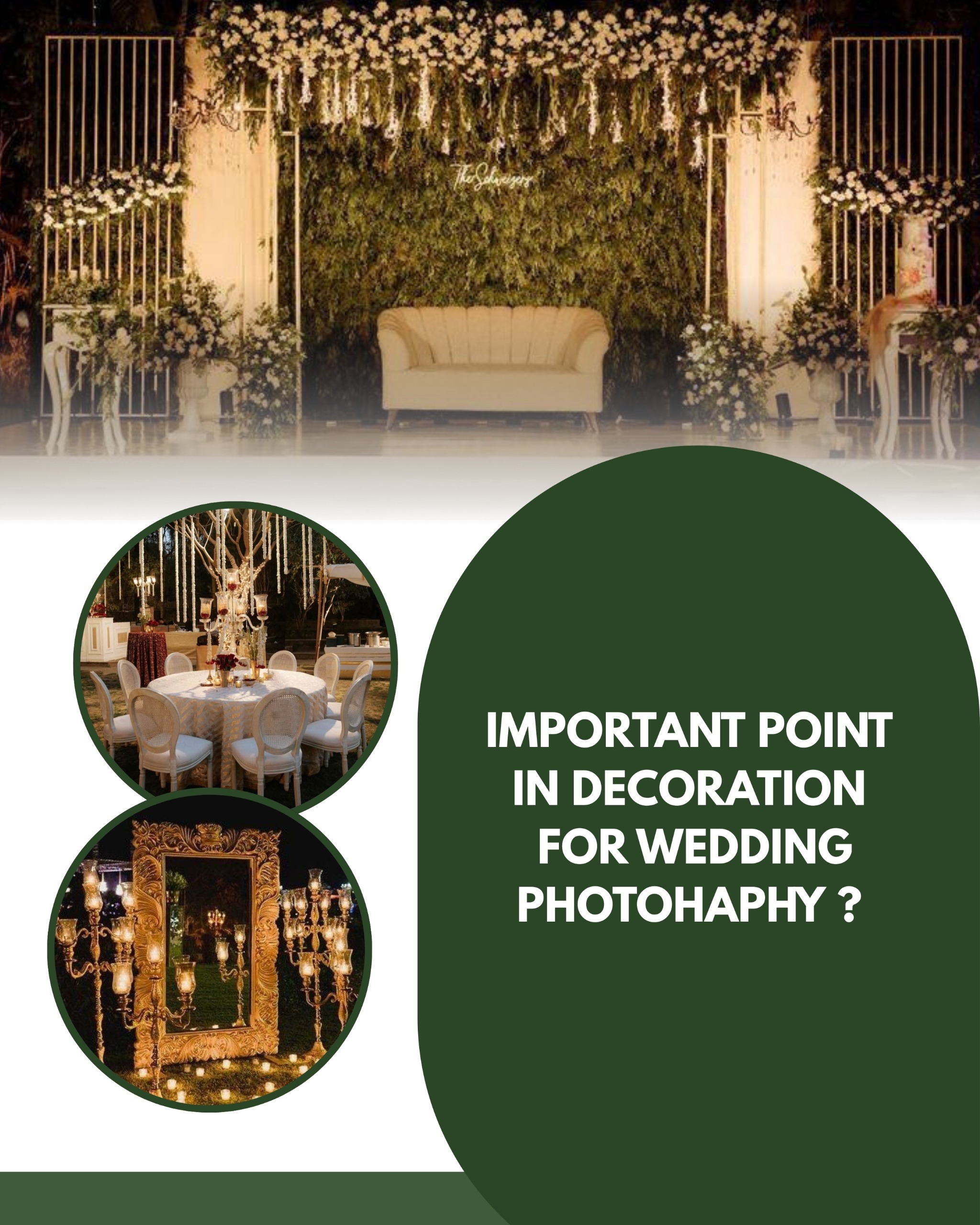 5 Important Points in Decoration for Wedding Photography